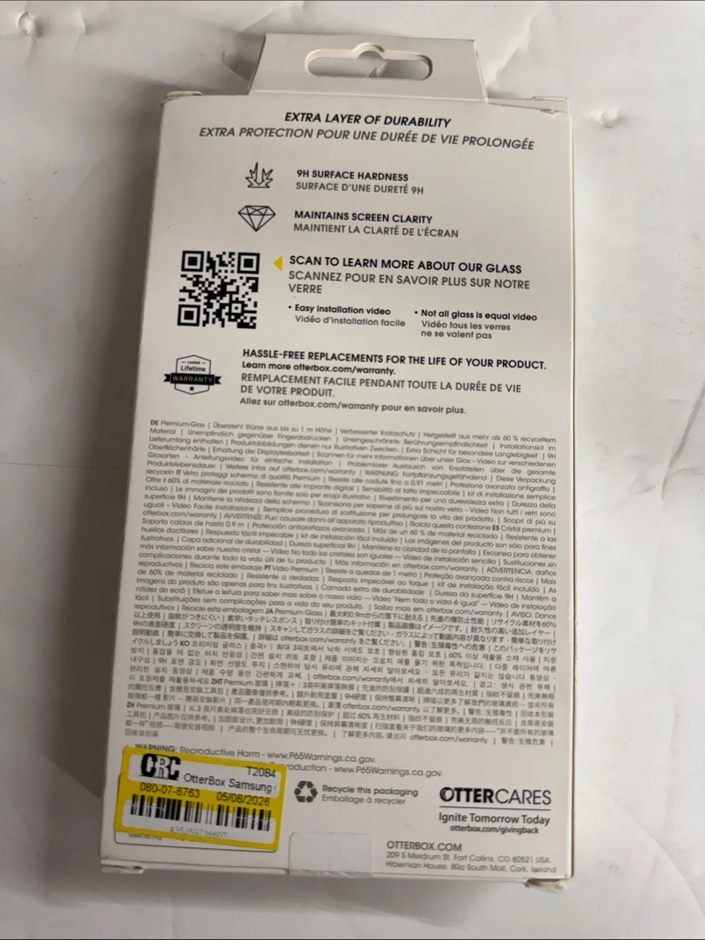 NEW OtterBox Premium Glass Screen Protector for Galaxy S25 Ultra